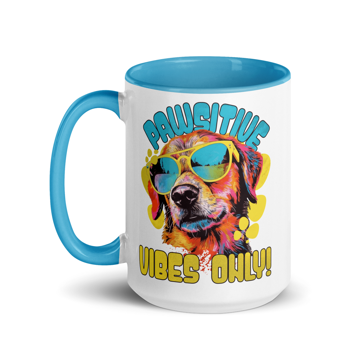 Pawsitive Vibes Ceramic Mug – 15oz - Pet Pride Tees