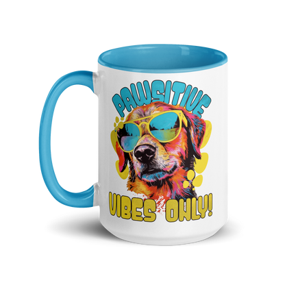 Pawsitive Vibes Ceramic Mug – 15oz - Pet Pride Tees