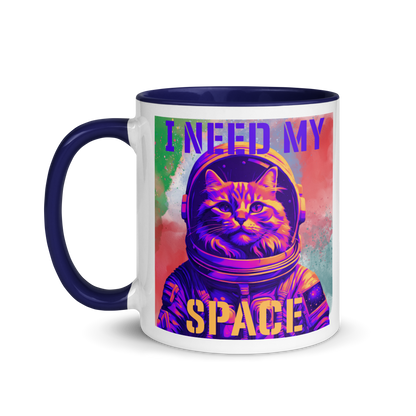 I Need My Space Astronaut Cat Ceramic Mug – 11 oz - Pet Pride Tees