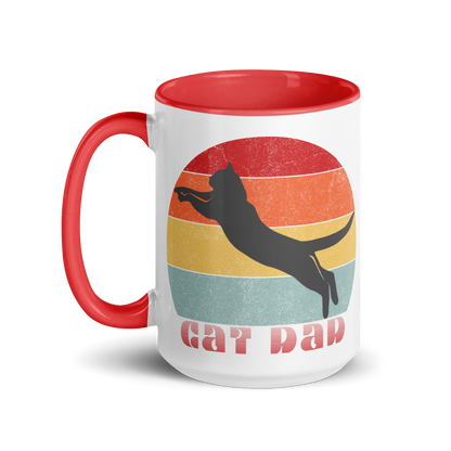 Cat Dad Ceramic Mug - 15 oz - Pet Pride Tees