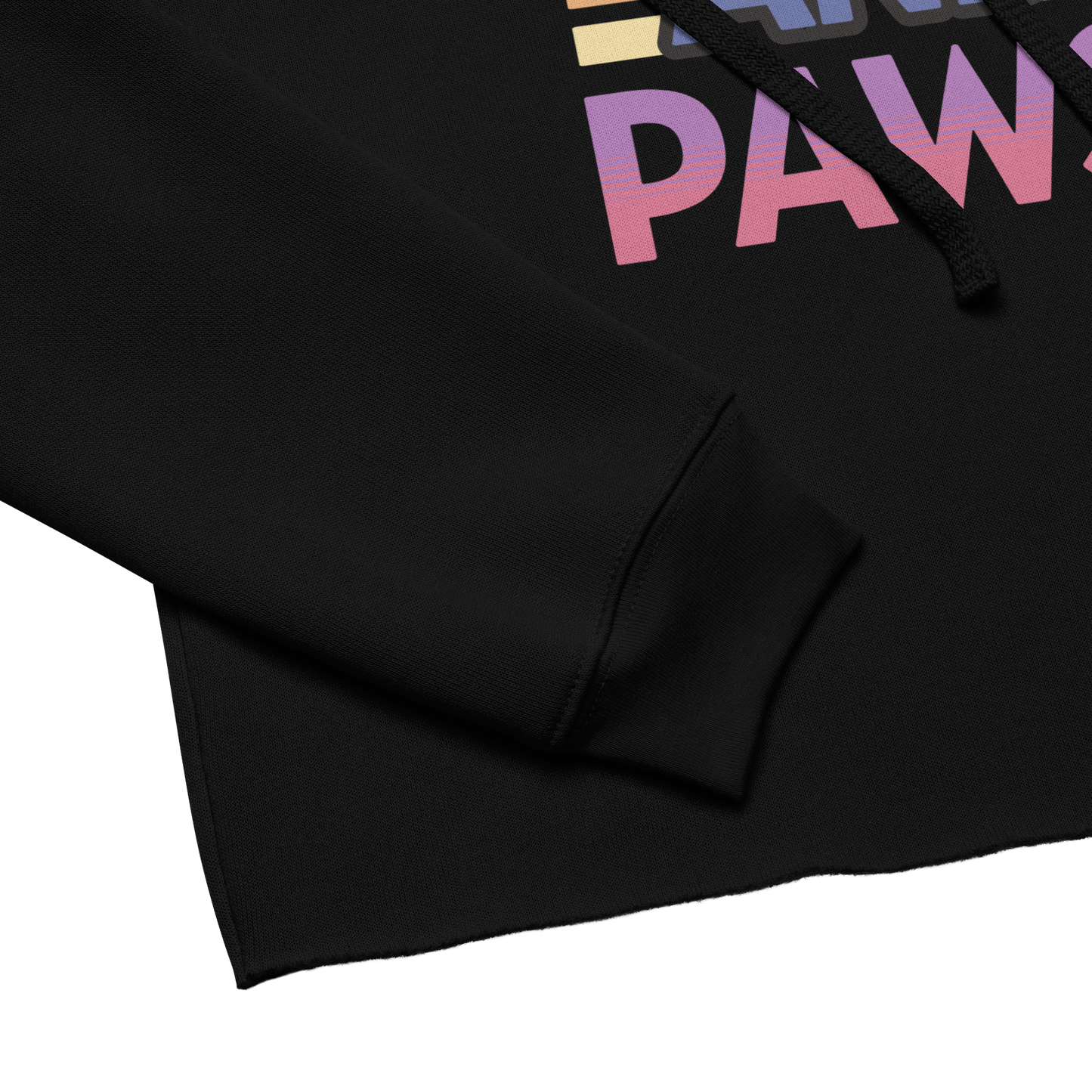 Peace Love Paws Cropped Hoodie - Pet Pride Tees